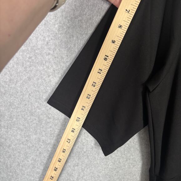 90s City Chic Dress 18 Crepe Stretch Flowy Skater Twee Cute Girl Minimal Quiet - Picture 7 of 12